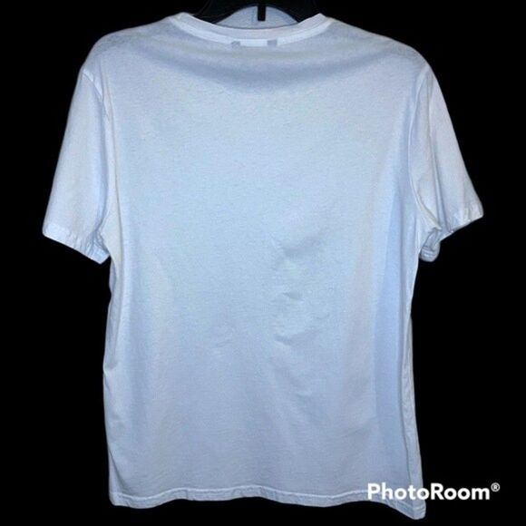 SHEIN Mens White Short Sleeve Crew Neck Tee Size Medium - Picture 2 of 3